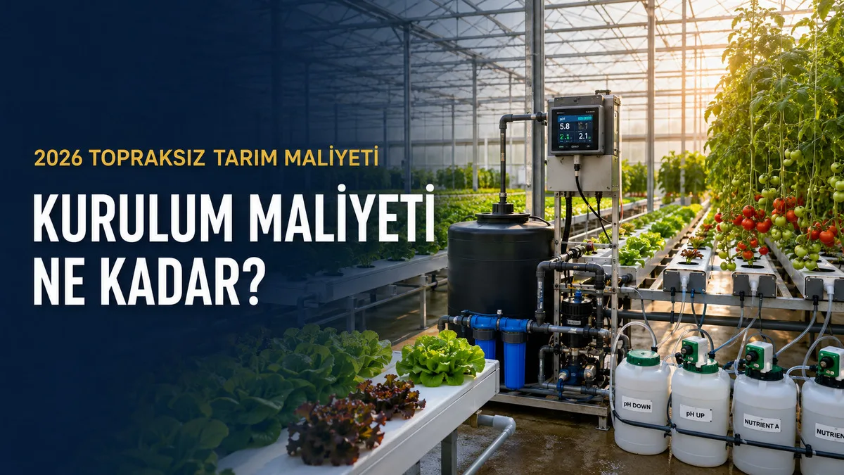 2026 topraksız tarım sera kurulumunda yetiştirme olukları ve otomasyon ekipmanları